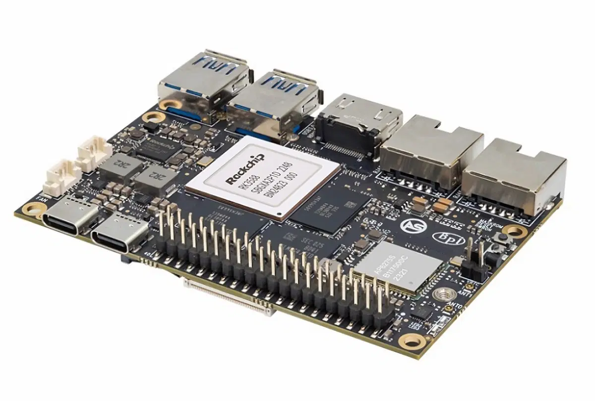 Banana Pi BPI-M7 – Máy tính bo mạch đơn mỏng sử dụng Rockchip RK3588 với lưu trữ kép 2.5GbE, M.2 NVMe, HDMI 2.1, và nhiều tính năng khác.